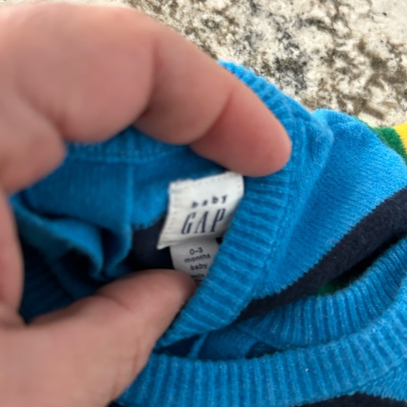 Gap Baby Rainbow Stripe Sweater with Pants. Perfect for Twins! - Picture 3 of 5